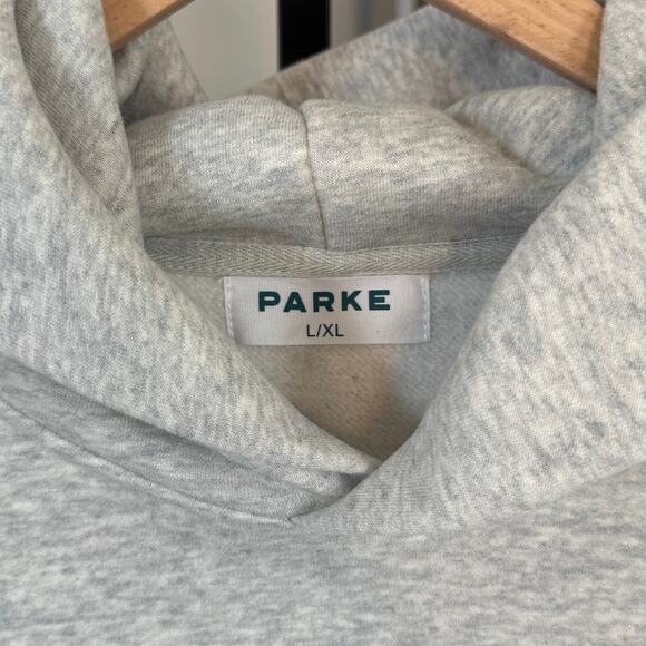 Parke Loves You Hoodie NEW Valentine's Day Classic Gray Logo Sweatshirt Large XL - Picture 5 of 7